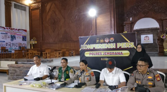 Kapolres Jembrana. AKBP Kadek Citra Dewi Suparwati Saat memimpin Siaran Perss di Aula Auditorium. Sabtu (9/5/26).

Sumber : Polres jbr/jpost