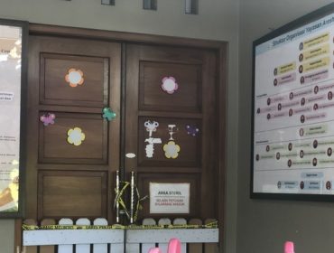 Garis Polisi tampak pada Ruang kelas Daycare  dimana anak-anak di sekap.
sumber : istimewa 